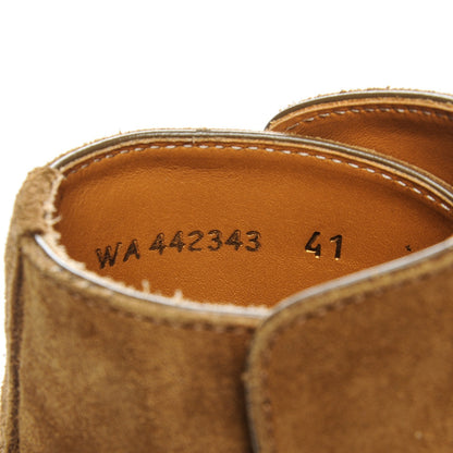 Saint Laurent Mens Suede Hedi Western Buckle Ankle Boots 41 Tan 6 of 7