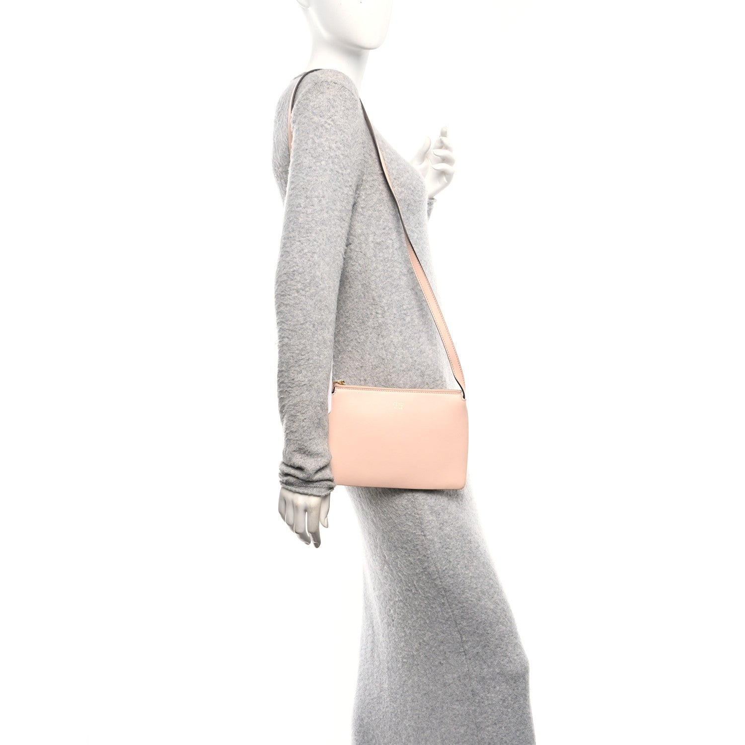 Fendi Nappa Mini Crossbody Pouch Light Rose 2 of 10