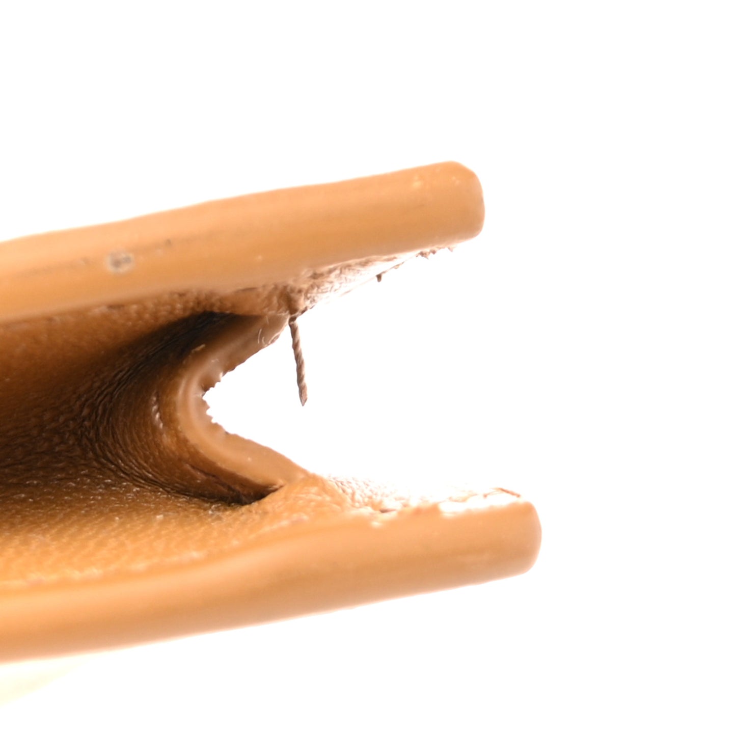 Nappa Maxi Intrecciato Card Holder Wallet Caramel