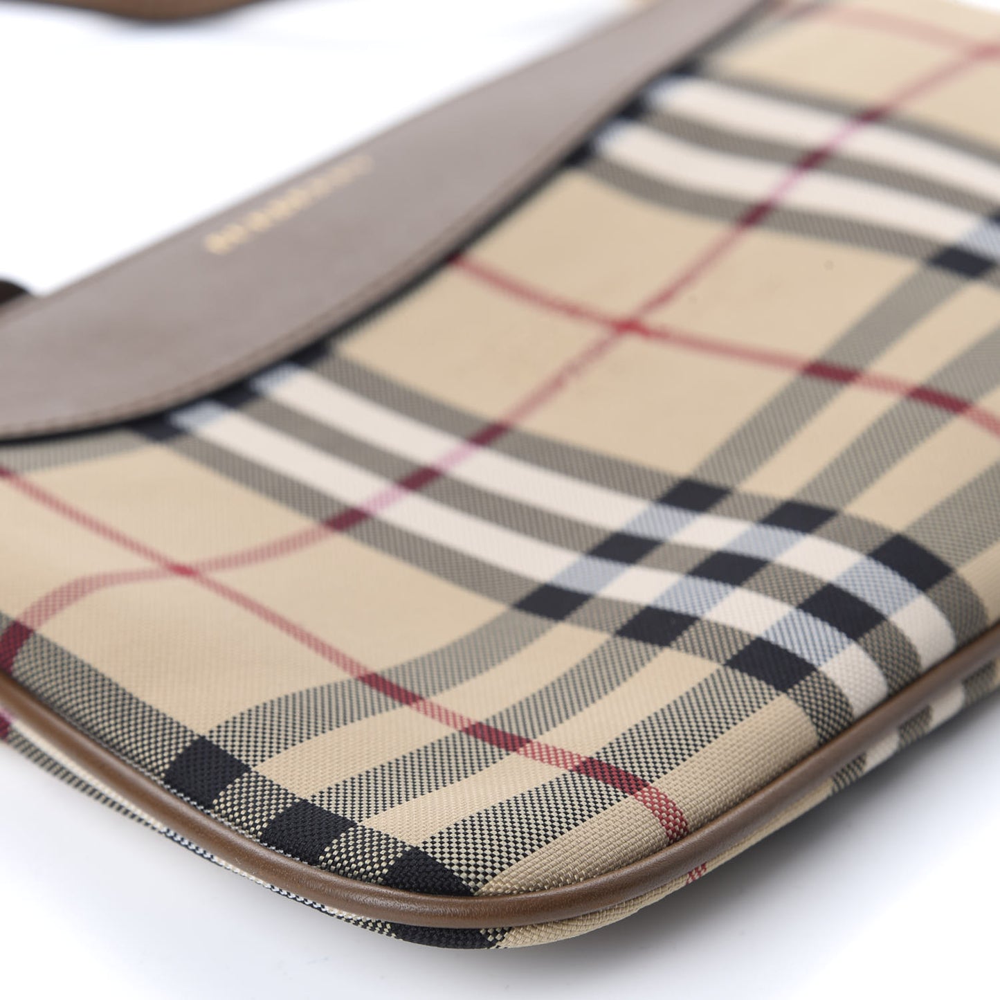 Horseferry Check Peyton Crossbody Clutch Bag Brown