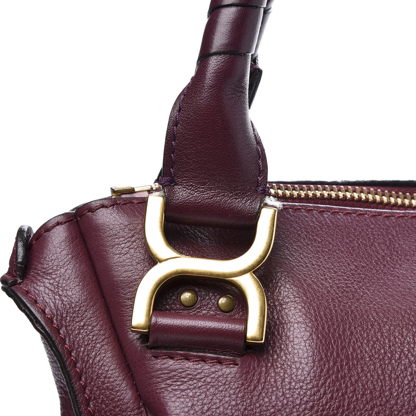 Calfskin Medium Marcie Satchel Wild Purple