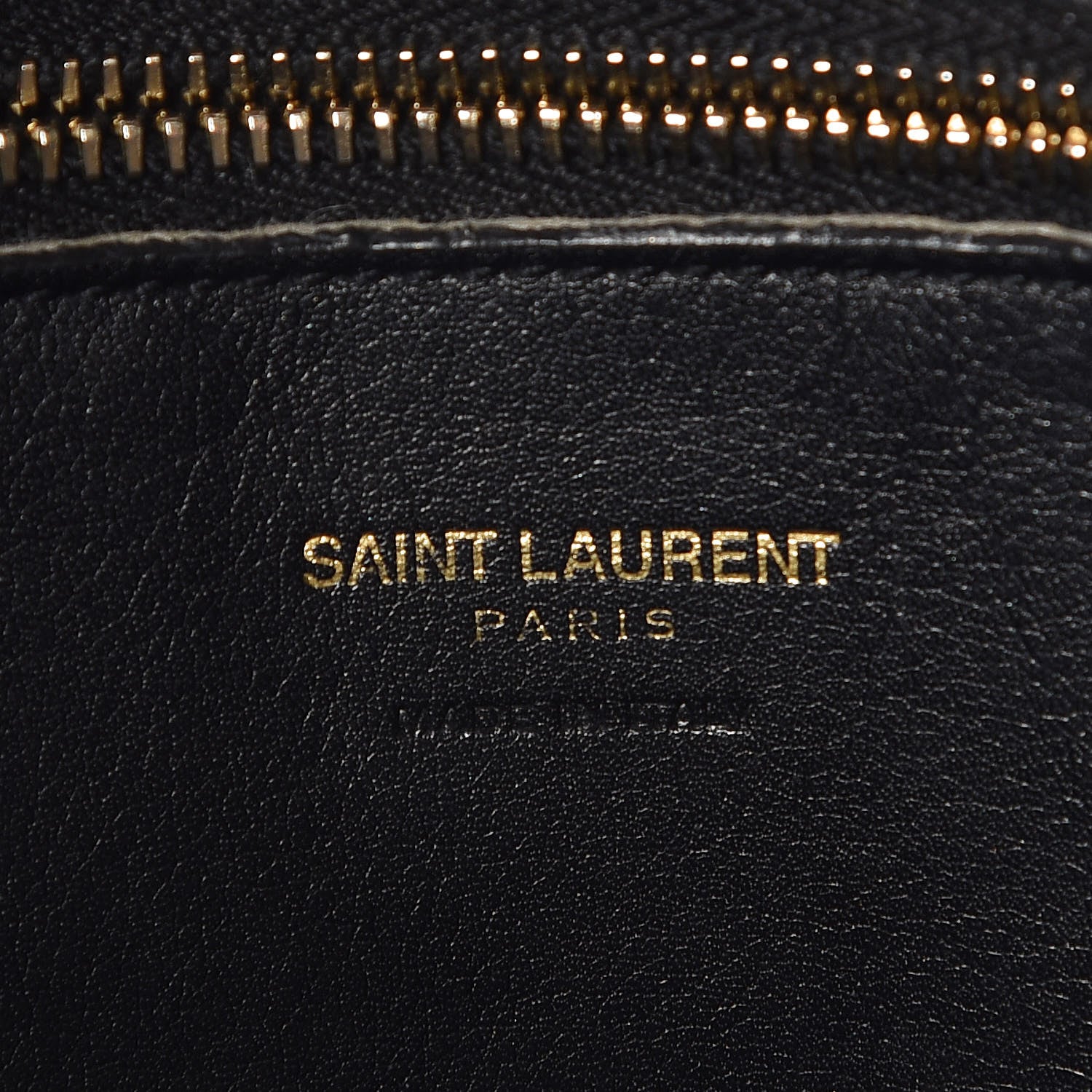Saint Laurent Calfskin Matelasse Chevron Small Monogram Cabas Black 8 of 8