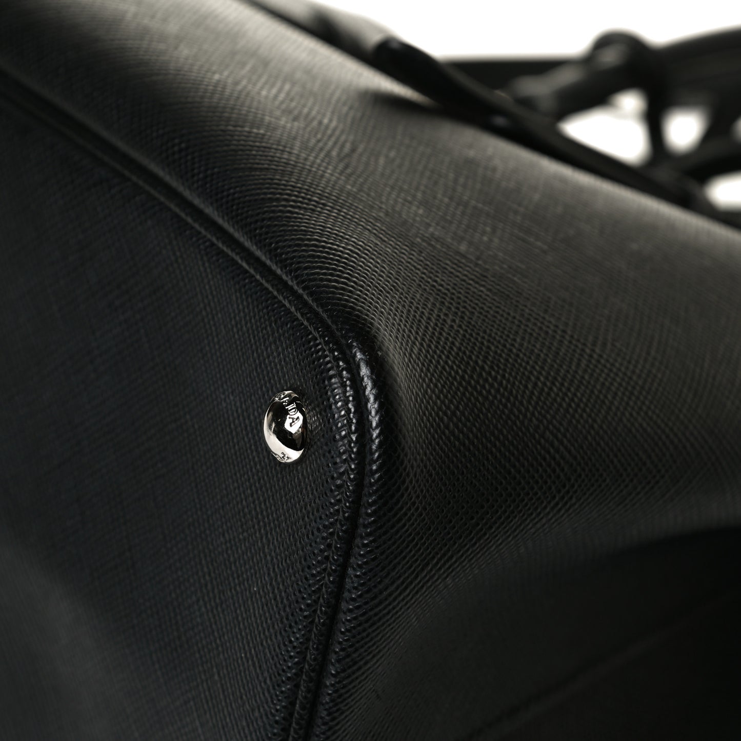 Saffiano Cuir Large Double Bag Black Mughetto