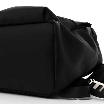 Fendi Nylon Vitello Elite Monster Eyes Rounded Backpack Black Yellow 10 of 10
