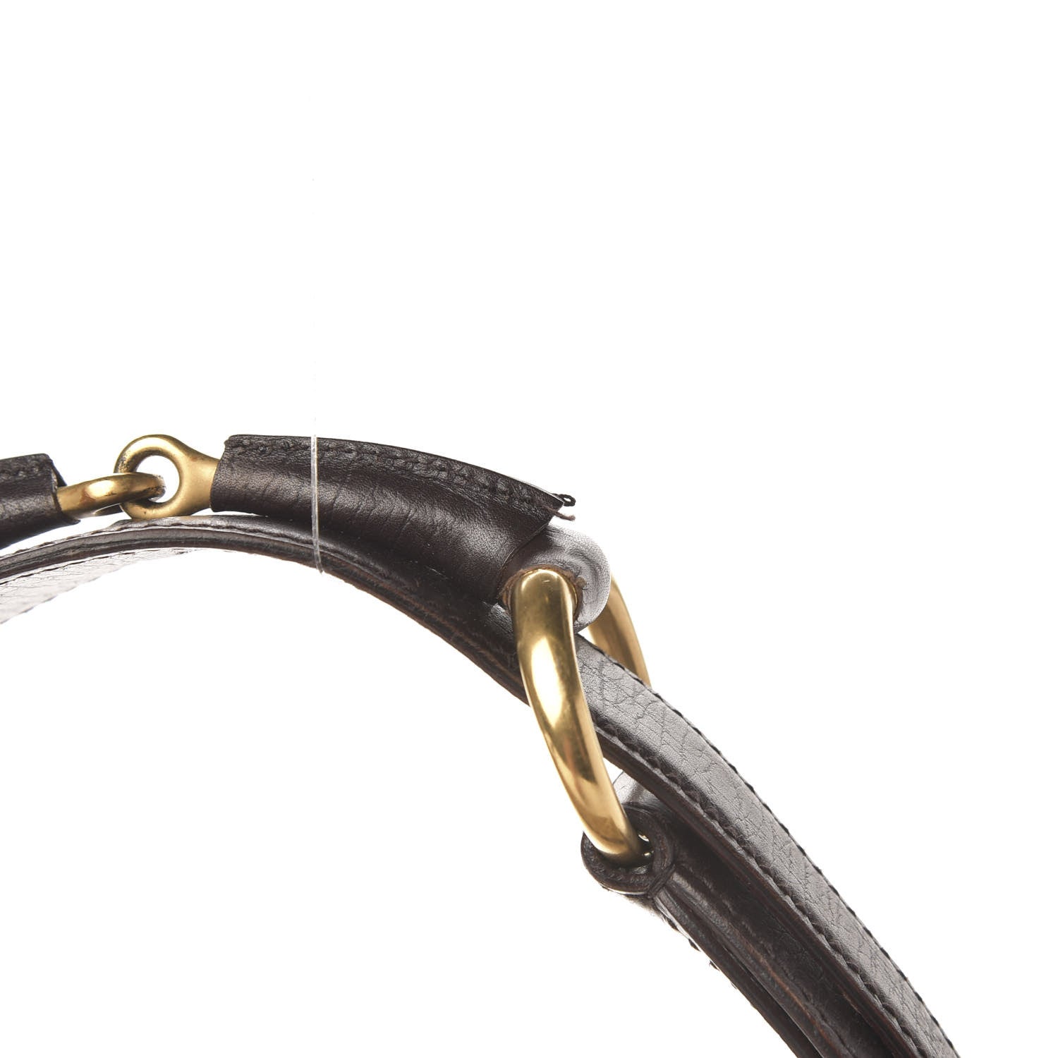 Gucci Monogram Medium Horsebit Chain Hobo Dark Brown 10 of 11