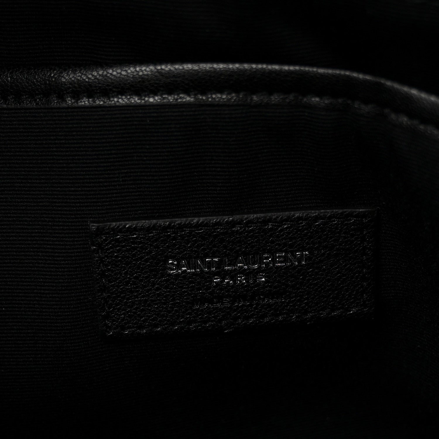 Saint Laurent Sheepskin Love Appliqué Mini City Backpack Black 5 of 10