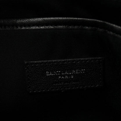 Saint Laurent Sheepskin Love Appliqué Mini City Backpack Black 5 of 10