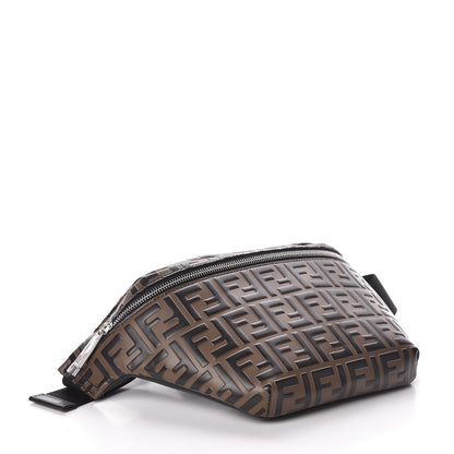 Fendi Vitello Century Bi-Color FF 1974 Embossed Belt Bag Maya Black 4 of 10