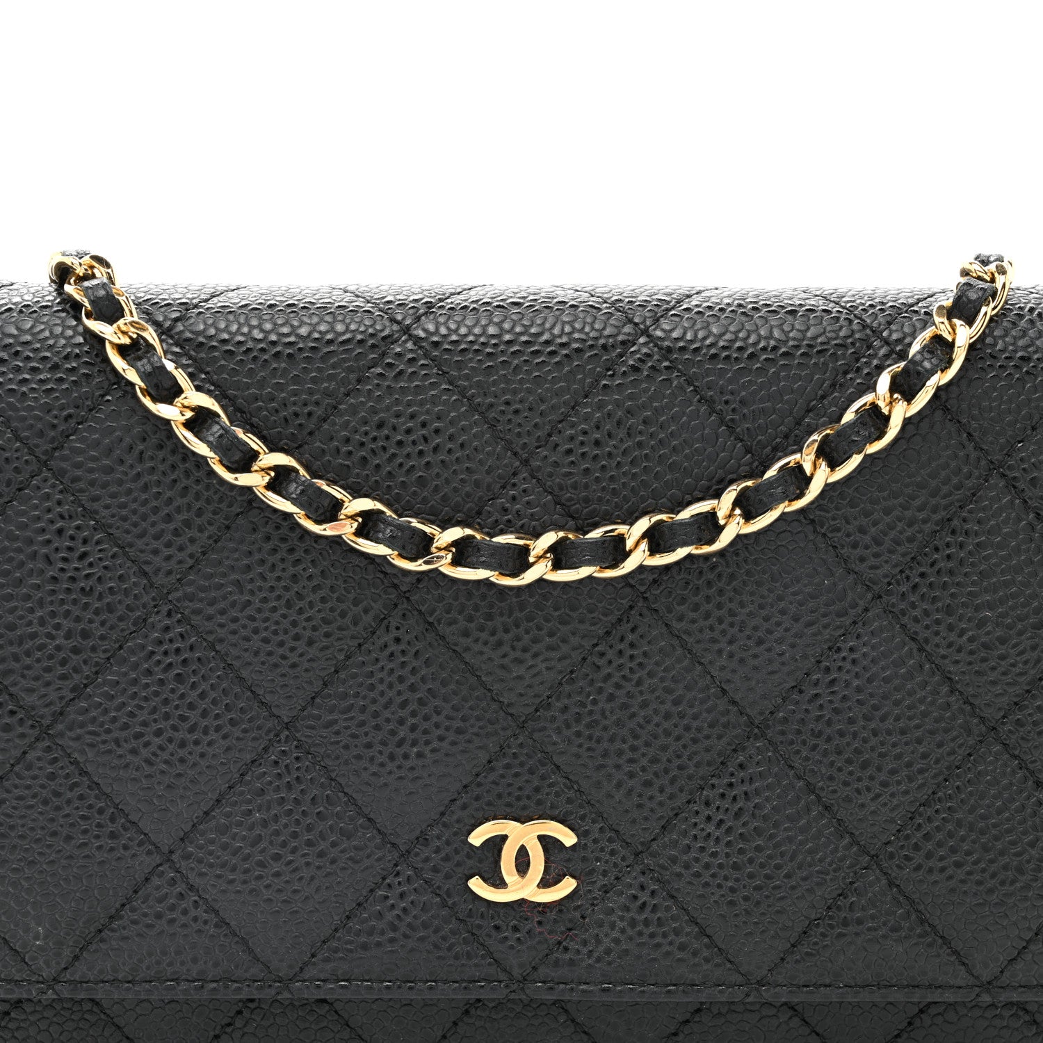 Chanel Caviar Quilted Wallet on Chain WOC Black 5 of 12