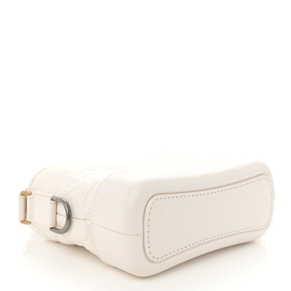 Chanel Aged Calfskin Quilted Small Gabrielle Hobo White 4 of 10