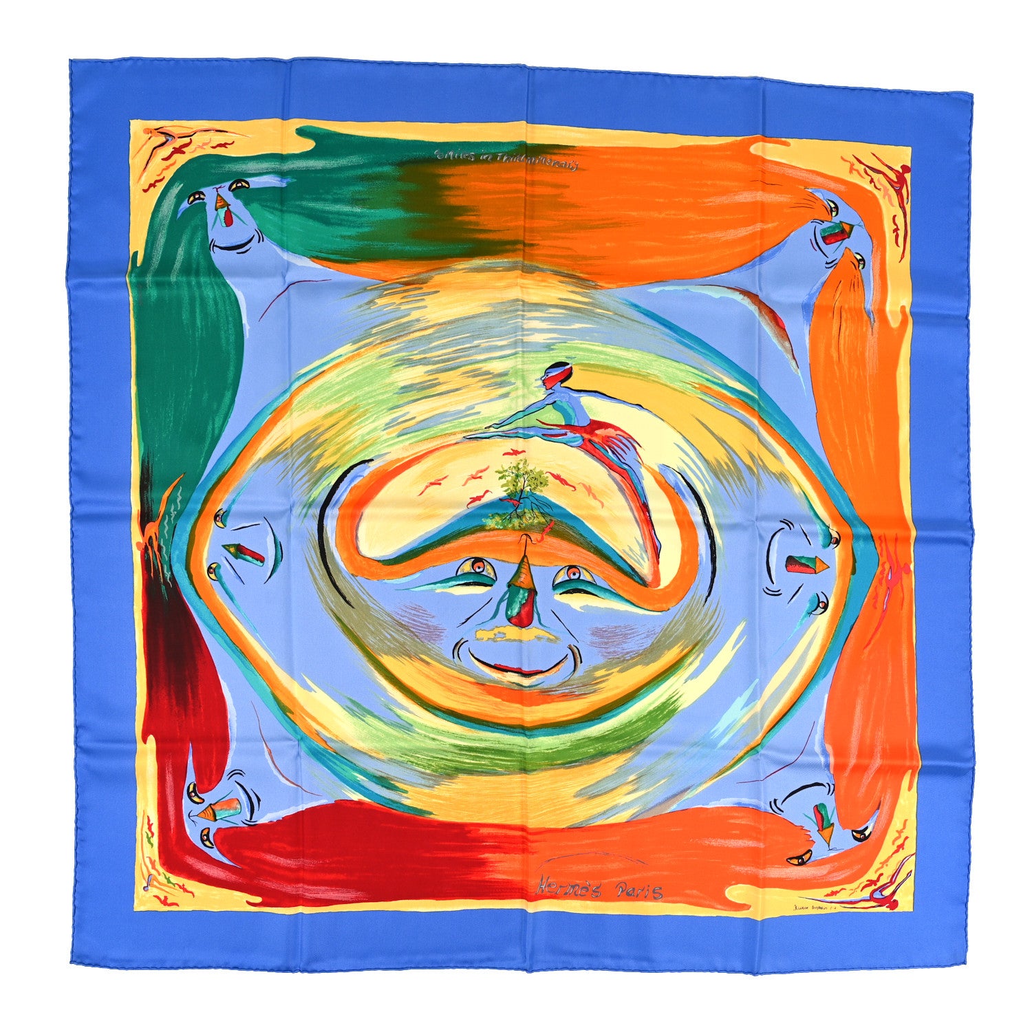 Hermes Silk Smile In Third Millenary Scarf 90 1 of 4