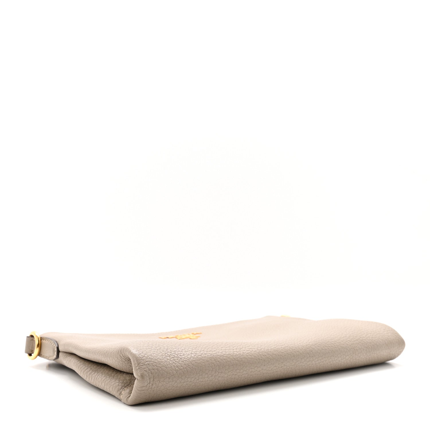 Prada Vitello Daino Zippered Crossbody Bag Argilla 4 of 9