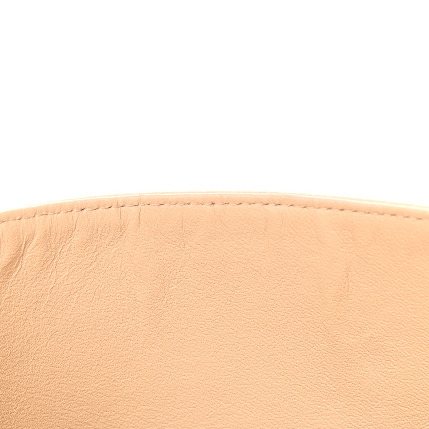 Caviar Quilted Medium Double Flap Beige