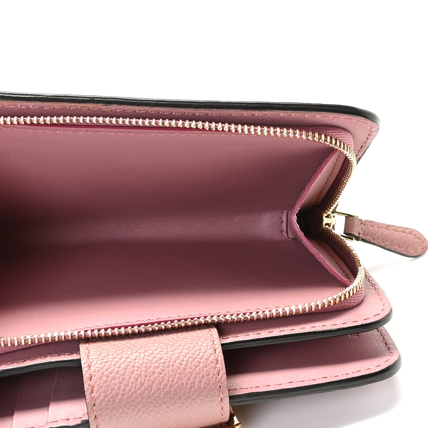 Burberry Grainy Calfskin Buckle Detail Zip Wallet Dusty Pink 5 of 10