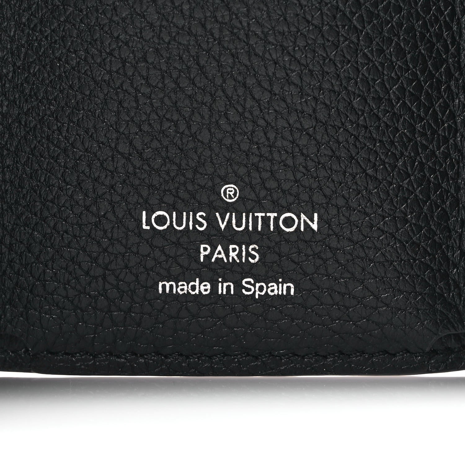 Louis Vuitton Calfskin Lockmini Wallet Black 7 of 8