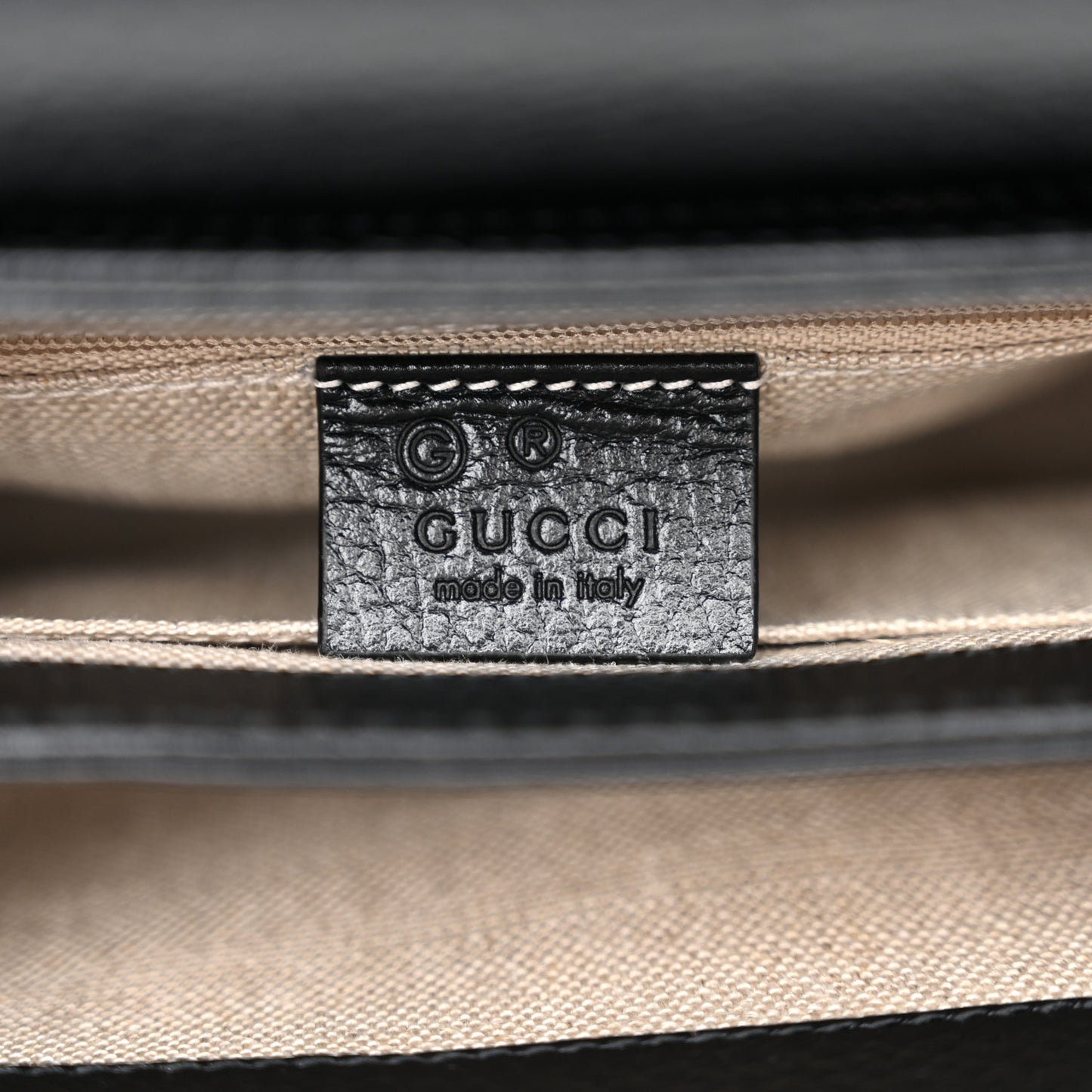 Dollar Calfskin Interlocking G Crossbody Bag Black