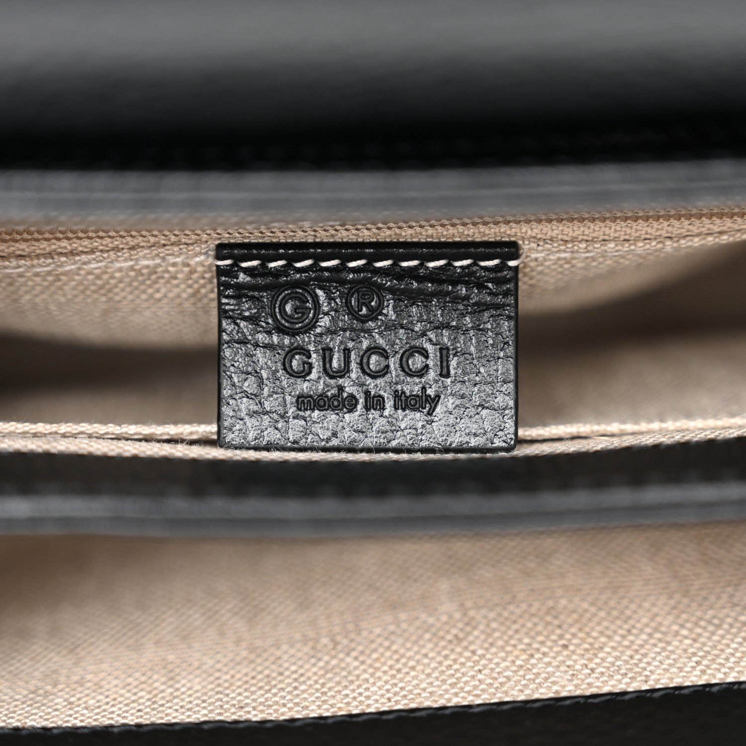 Gucci Dollar Calfskin Interlocking G Crossbody Bag Black 6 of 10