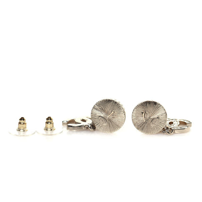 Chanel Crystal Pearl Bow-tiful CC Drop Earrings Gold 3 of 5