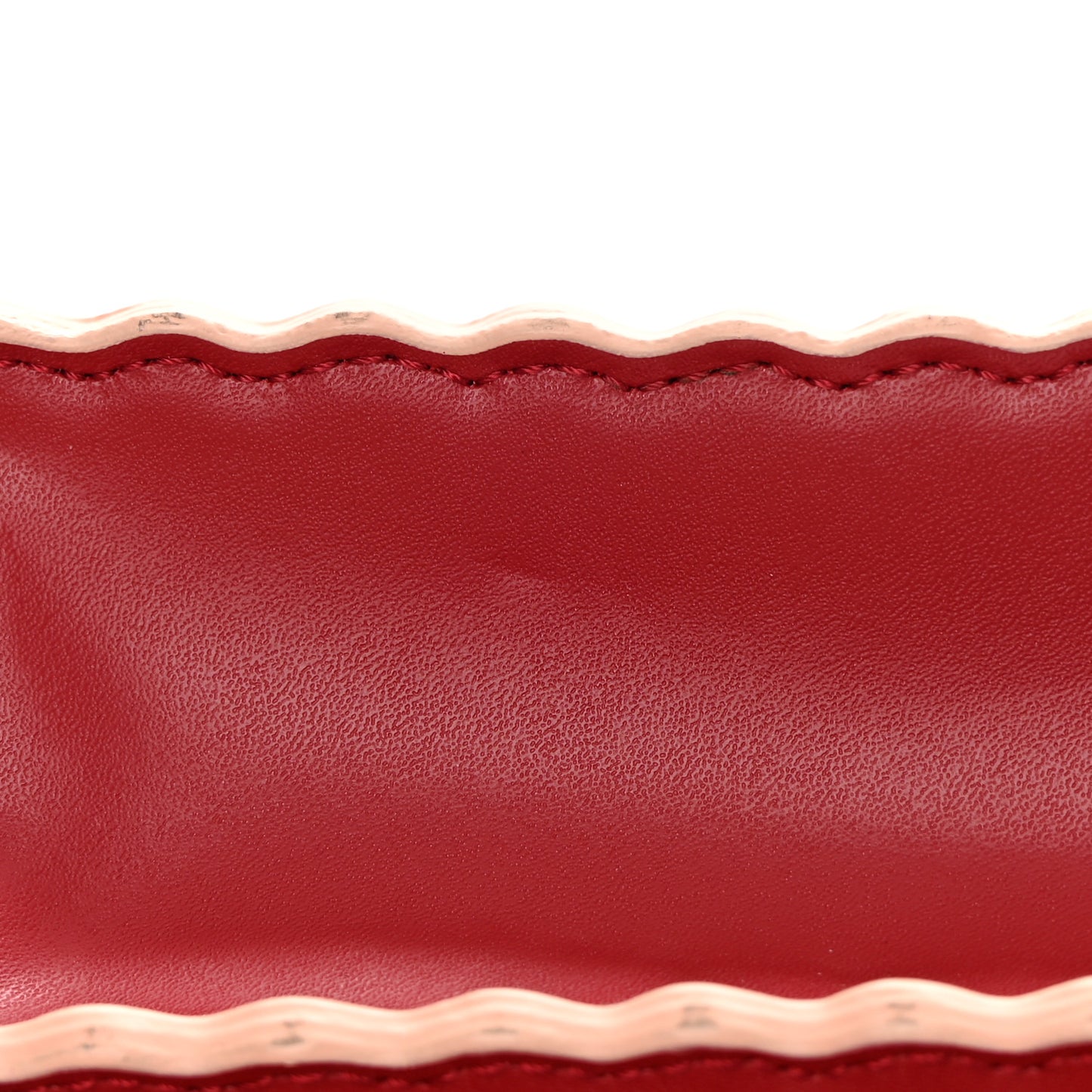 Vitello Liberty Scalloped Studded Kan I Shoulder Bag Fragola