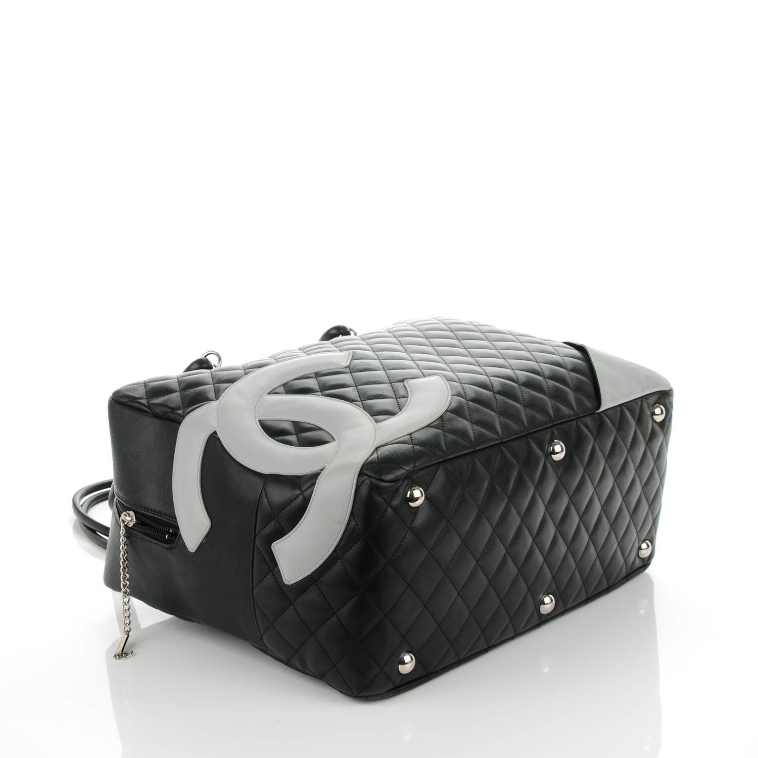 Chanel Calfskin Quilted Large Cambon Bag Black 4 of 8
