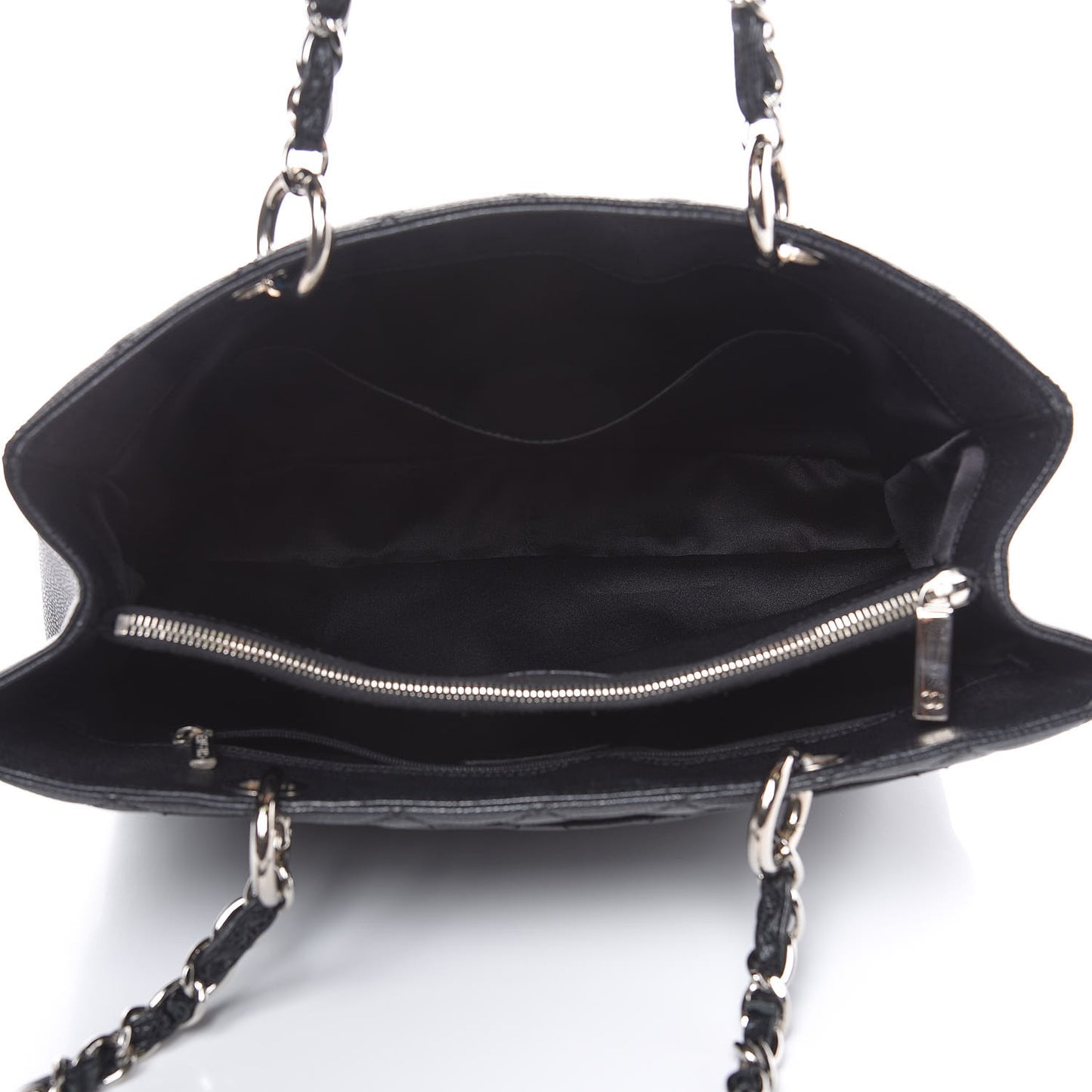 Caviar Quilted Grand Shopping Tote GST Black