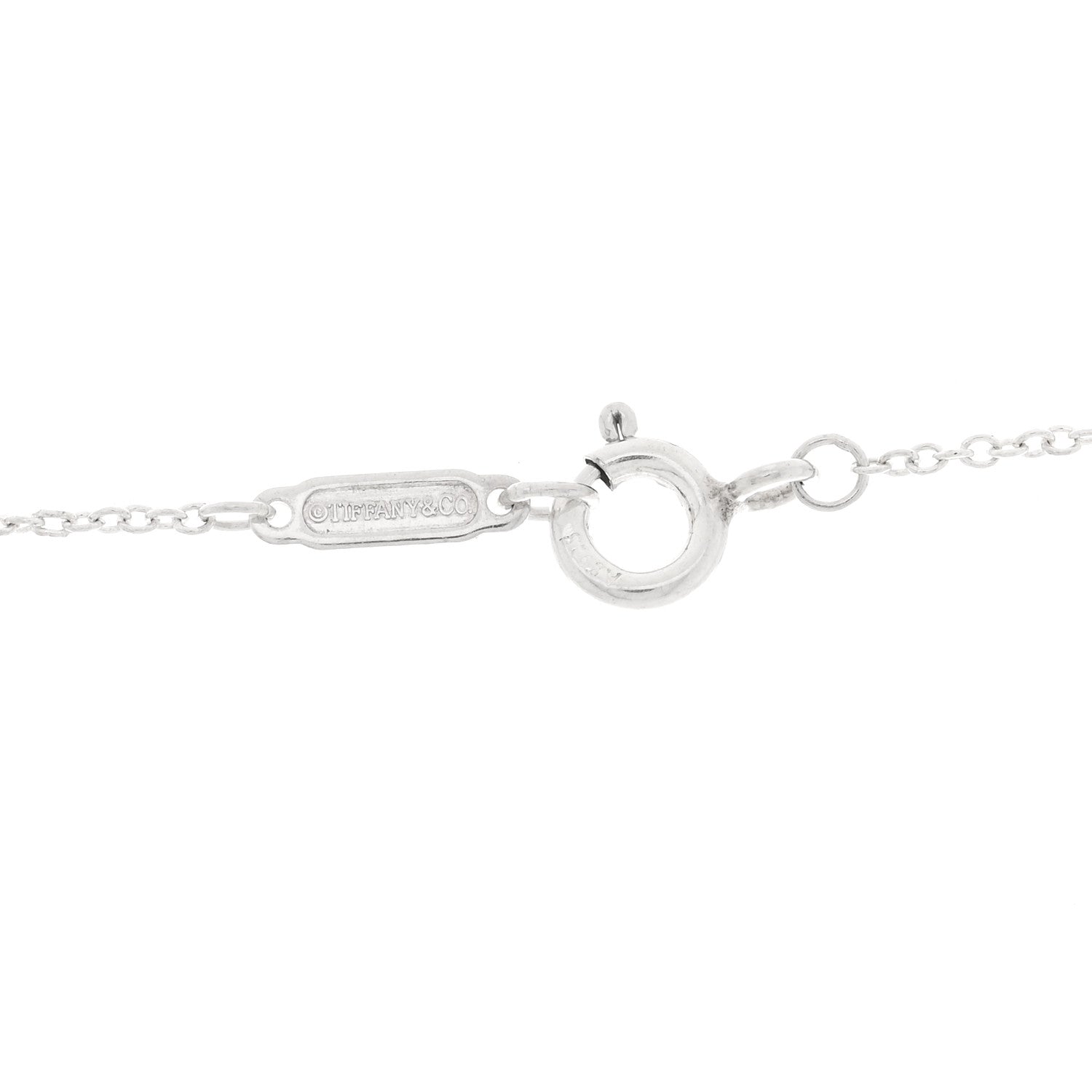 Tiffany Sterling Silver Rubedo 1837 Interlocking Circles Pendant Necklace 4 of 5