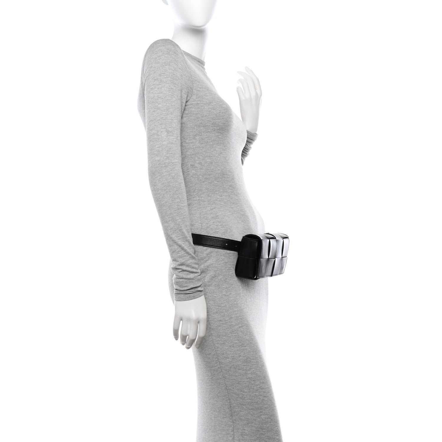 Bottega Veneta Nappa Maxi Intreccio The Belt Cassette Bag Black 2 of 10