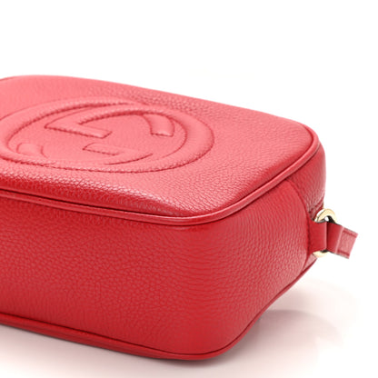 Gucci Pebbled Calfskin Small Soho Disco Bag Tabasco Red 10 of 10