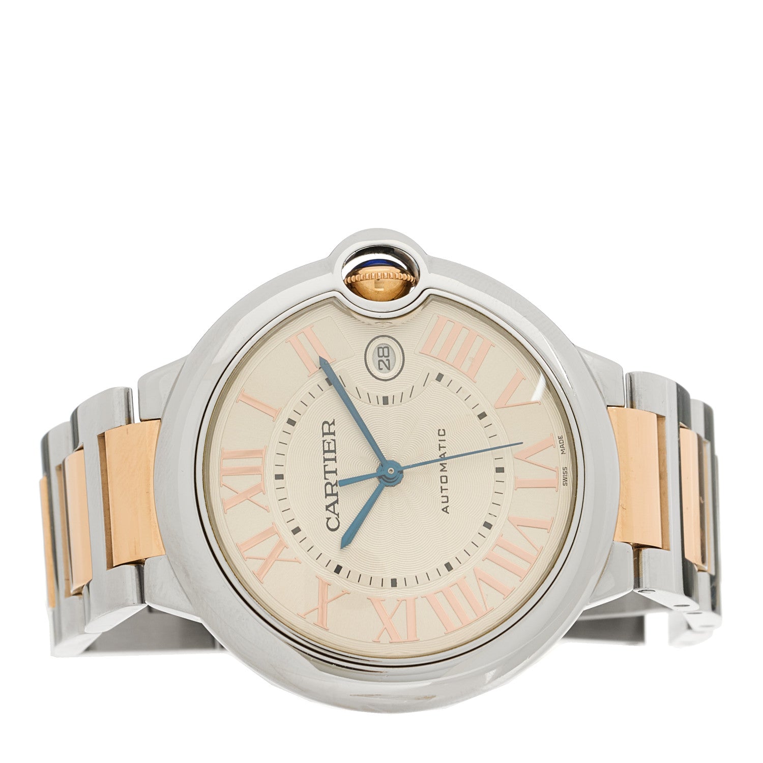 Cartier Stainless Steel 18K Pink Gold 42mm Ballon Bleu De Cartier Automatic Watch 2 of 5