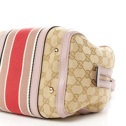 Gucci Monogram Vintage Web Small Boston Lilac 13 of 13