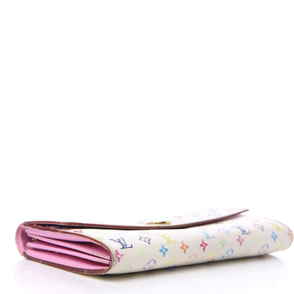 Louis Vuitton Monogram Multicolor Sarah Wallet White 3 of 13