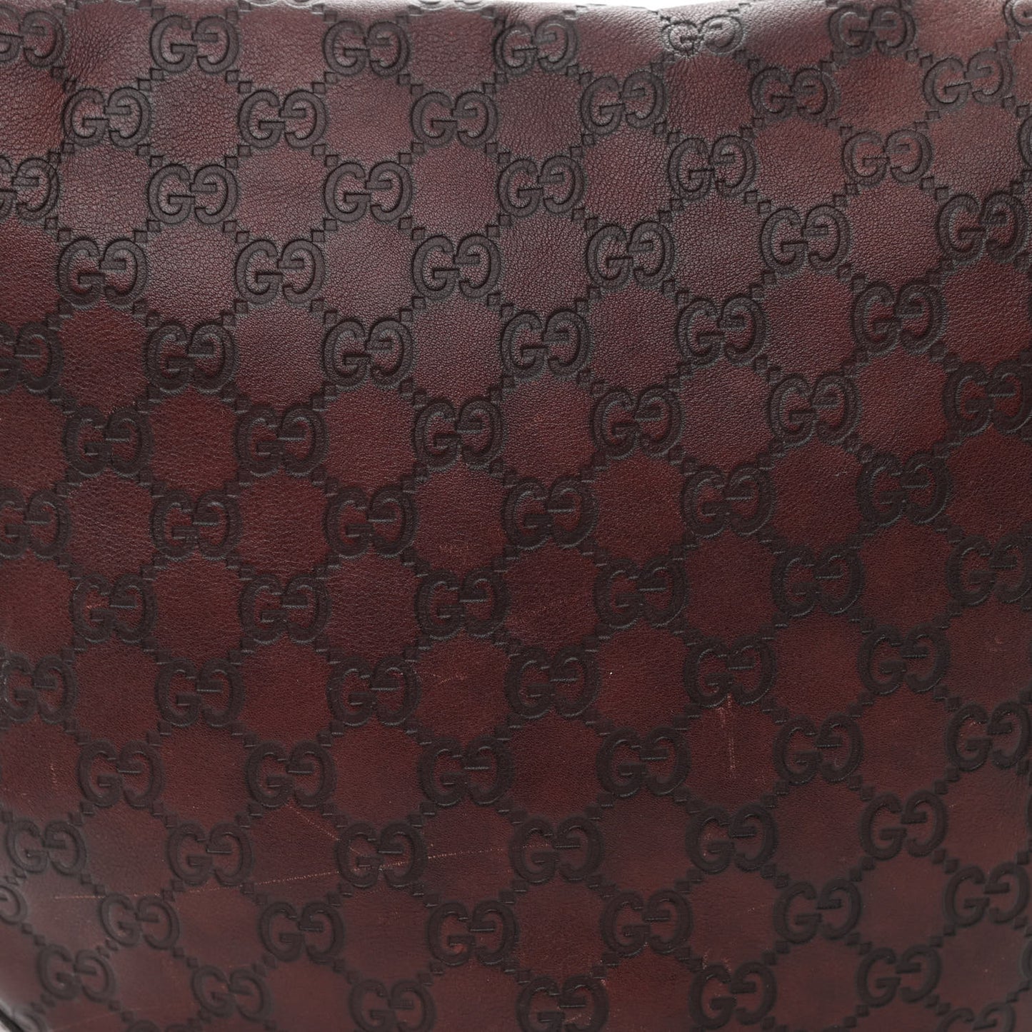 Guccissima Large Biba Hobo Dark Brown