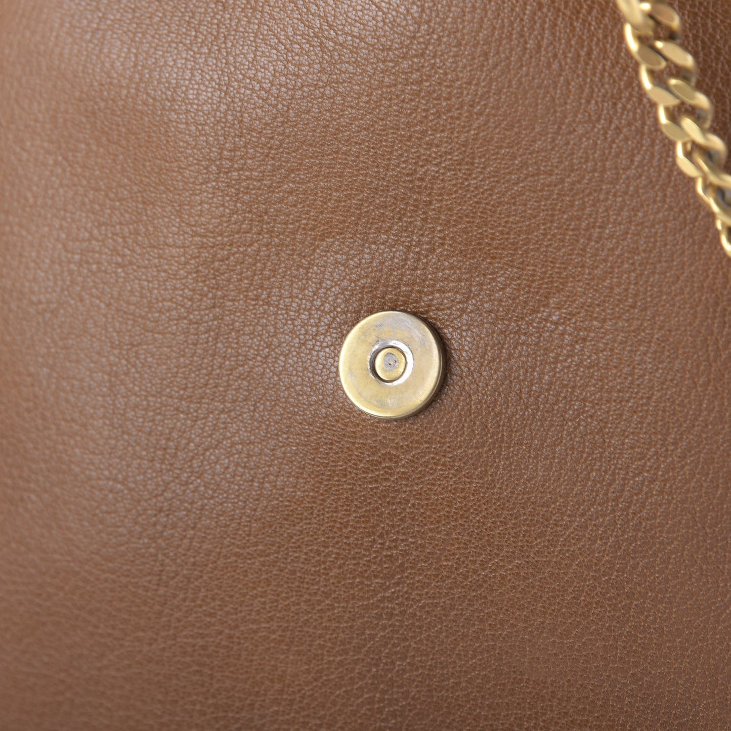 Goatskin Medium Faye Shoulder Bag Caramel