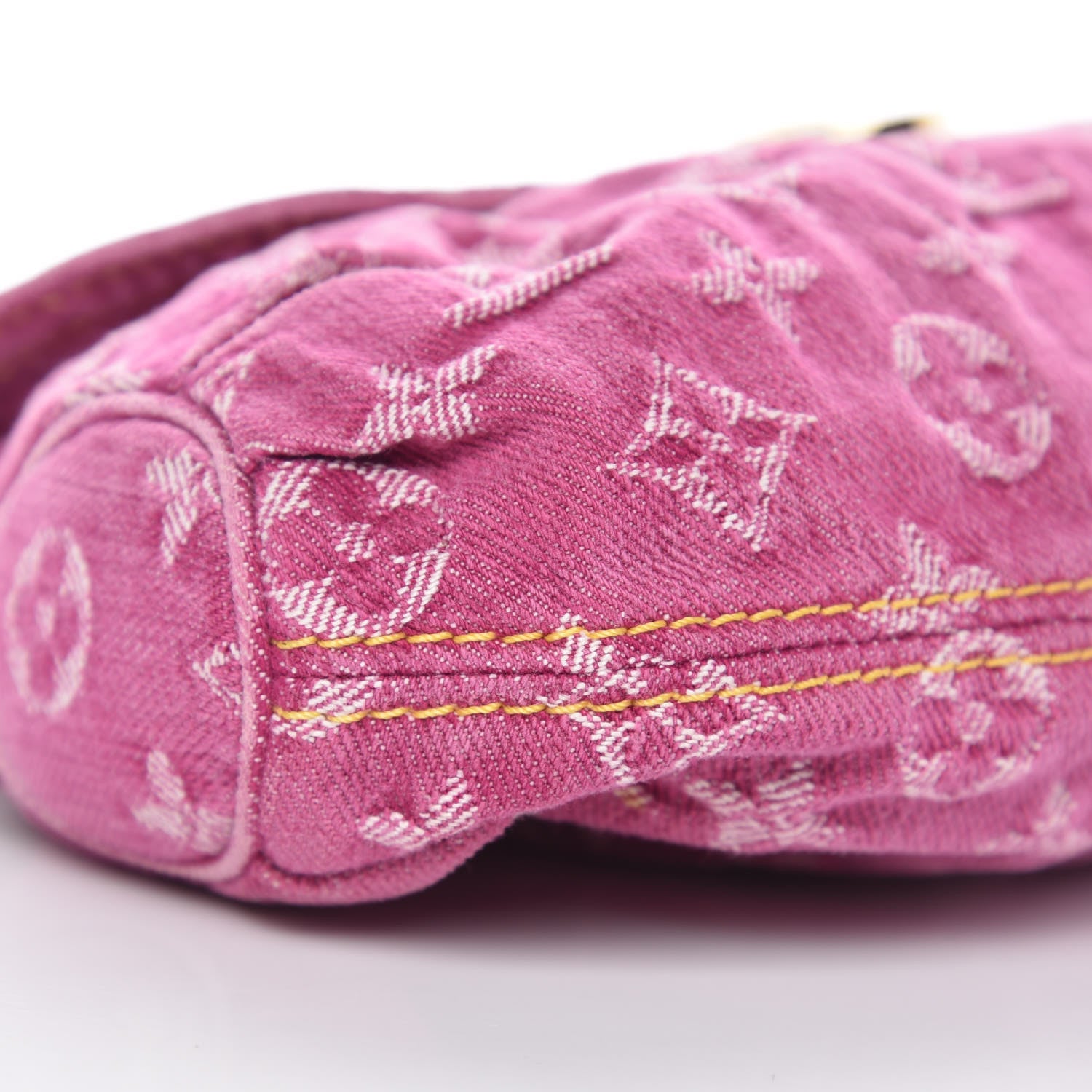 Louis Vuitton Monogram Denim Mini Pleaty Fuchsia 10 of 11
