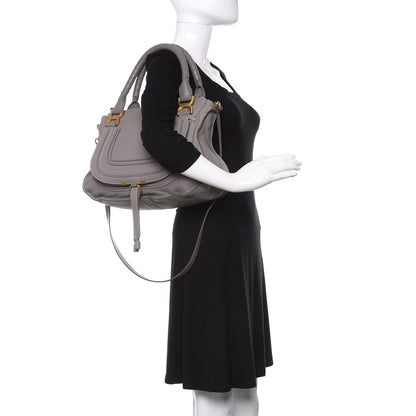 Chloe Calfskin Medium Marcie Satchel Cashmere Grey 4 of 16