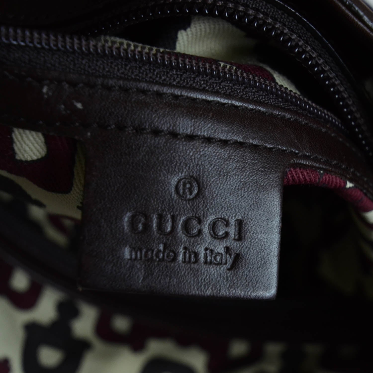 Gucci Guccissima Small Punch Tote Chocolate Brown 10 of 11