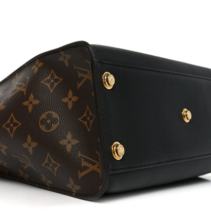 Louis Vuitton Calfskin Monogram On My Side MM Black 8 of 9