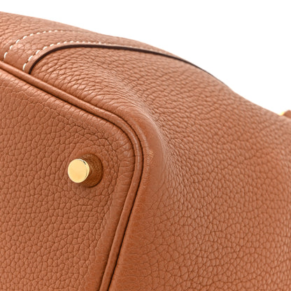 Hermes Taurillon Clemence Picotin Lock 18 PM Gold 11 of 11