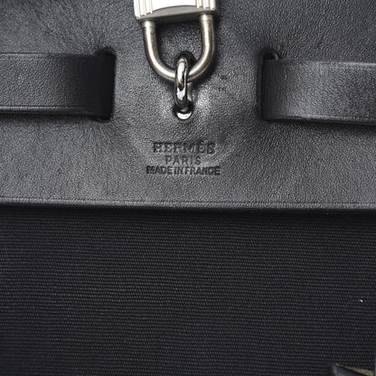 Hermes Toile Vache Calfskin Herbag 30 PM Backpack Black 6 of 15