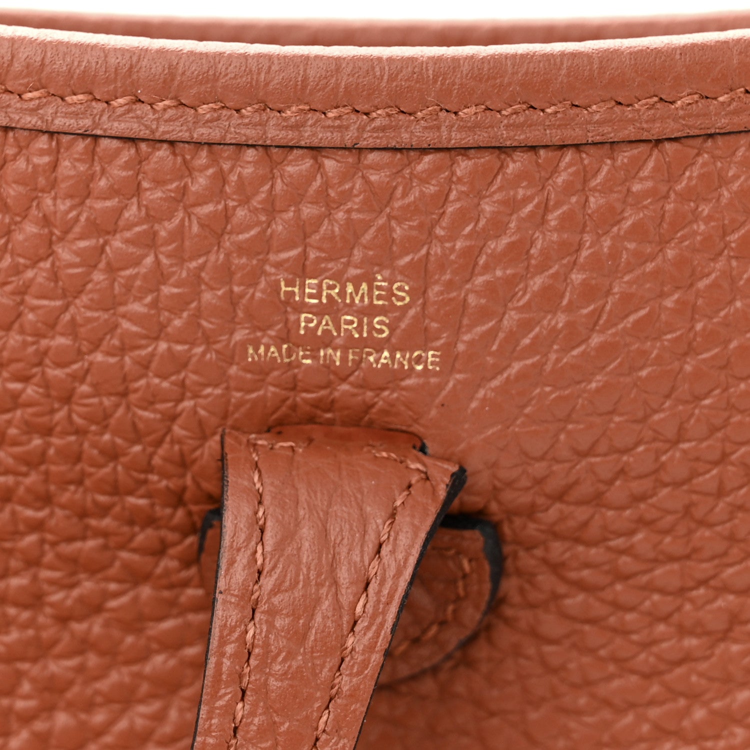 Hermes Taurillon Clemence Maxi Quadrille Evelyne TPM Cuivre Capucine Parme Rouge Duchess 6 of 11