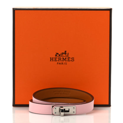Hermes Swift Kelly Double Tour T2 Bracelet Rose Sakura 5 of 5