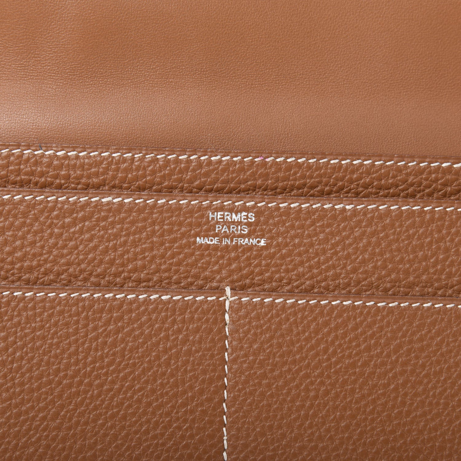 Hermes Togo Dogon Duo Wallet Gold 8 of 11
