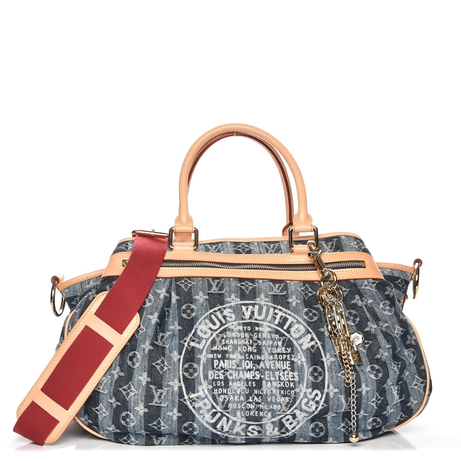 Louis Vuitton Denim Raye Cabas GM 1 of 8