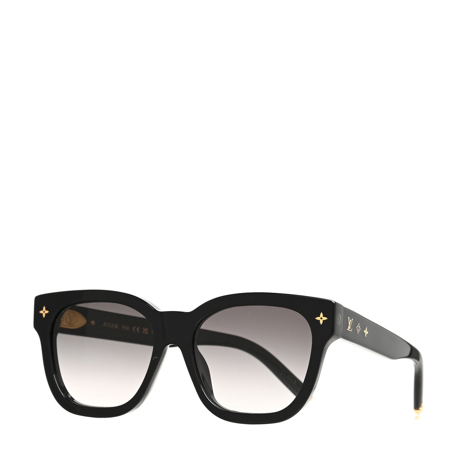 Acetate My Monogram Square Sunglasses Z1523E Black
