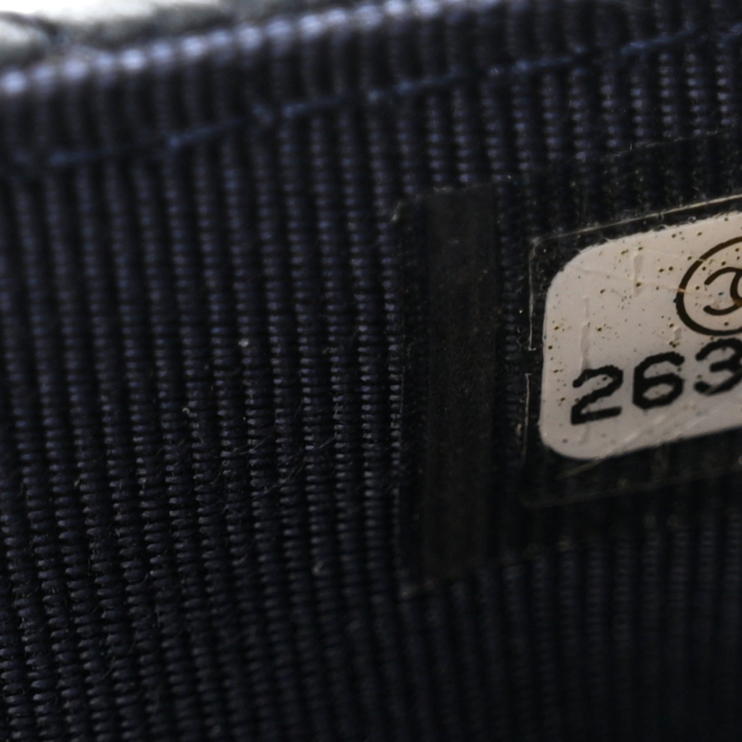 Caviar Quilted Wallet on Chain WOC Navy Blue