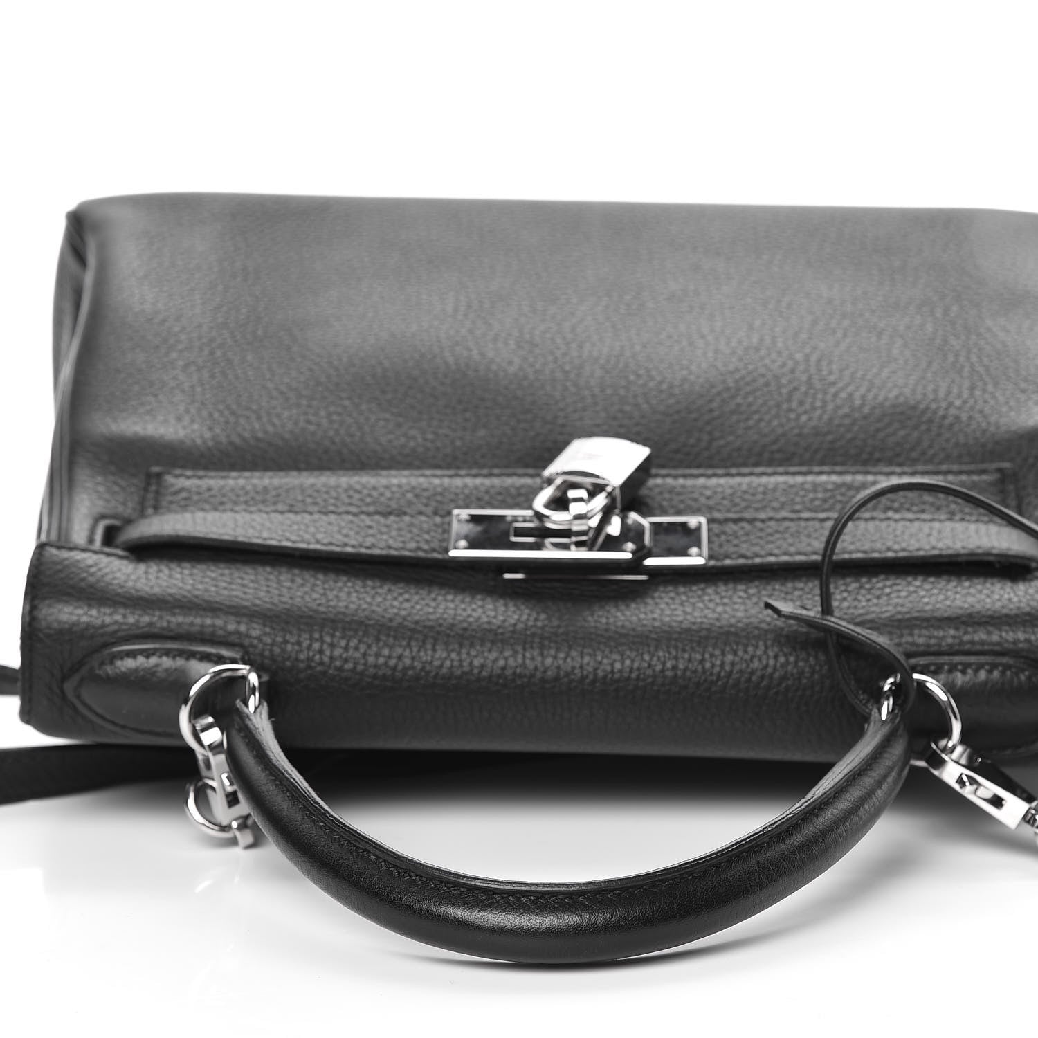 Hermes Taurillon Clemence Kelly Retourne 28 Black 36 of 45