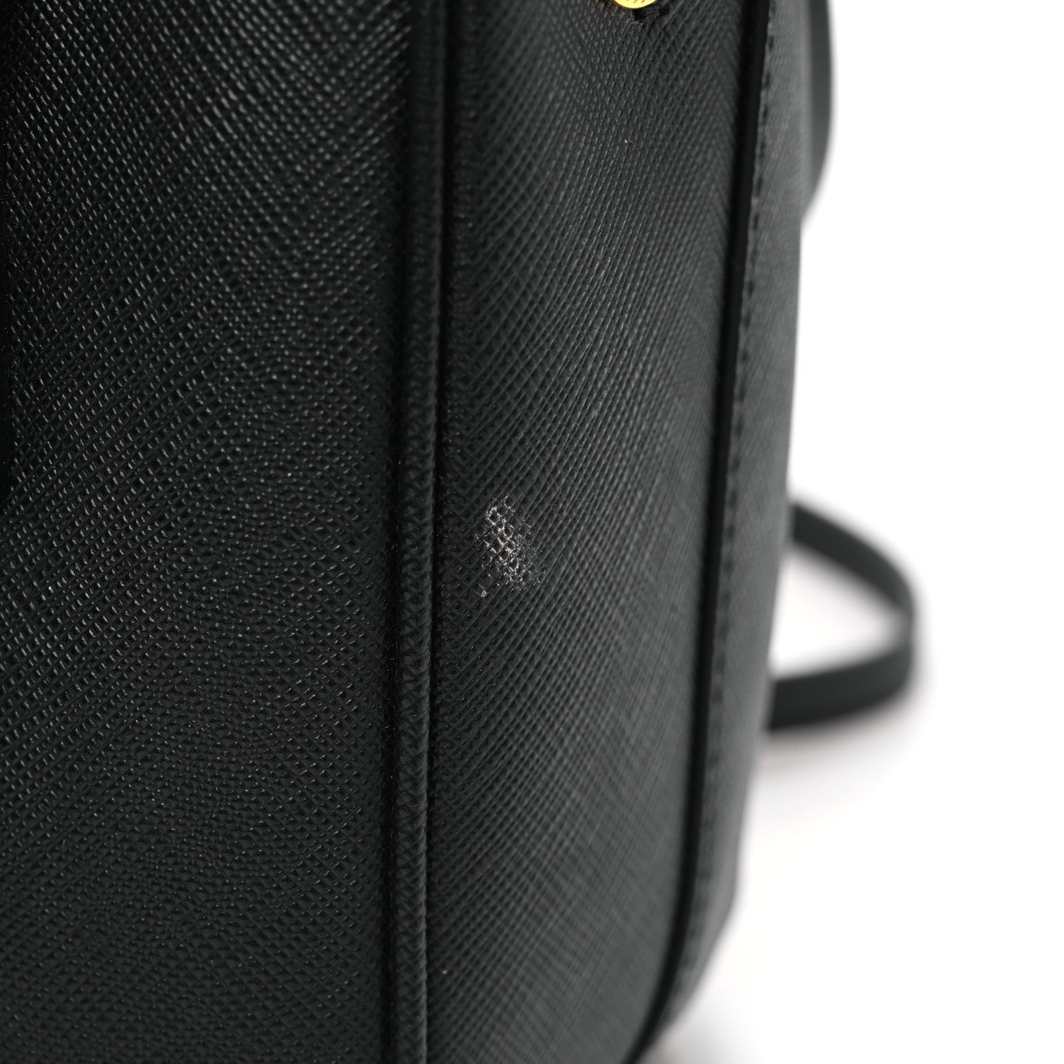 Prada Saffiano Lux Mini Galleria Double Zip Tote Black 10 of 12