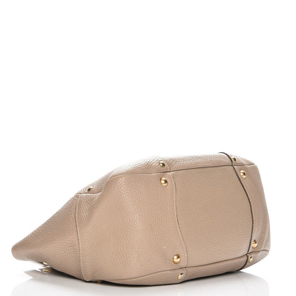 Prada Vitello Daino Pushlock Tote Sughero 4 of 10