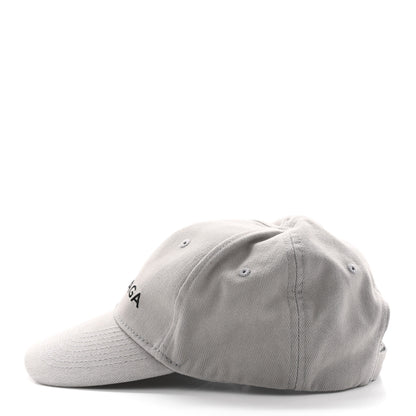 Balenciaga Cotton Drill Logo New Baseball Hat L Lead Black 5 of 12