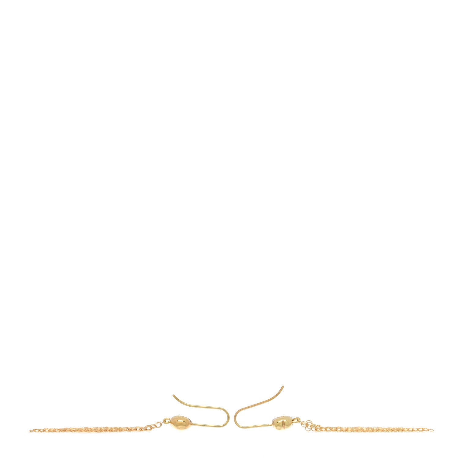 Tiffany 18K Yellow Gold Mini Elsa Peretti Mesh Earrings 3 of 4